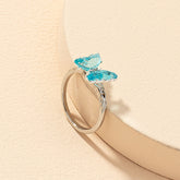 Summer Crystal Butterfly Ring